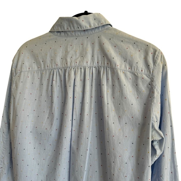 RAG & BONE Boyd Cotton Shirt in Blue Multi, Size M - Picture 10 of 11